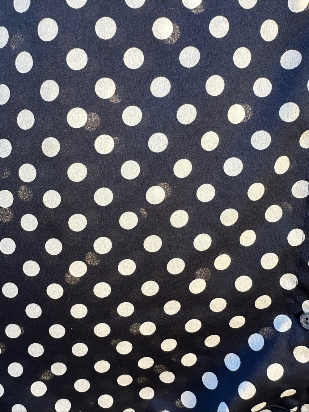 Ann Taylor Polka Dot Tie Front Sleeveless Top - XL - Picture 6 of 9